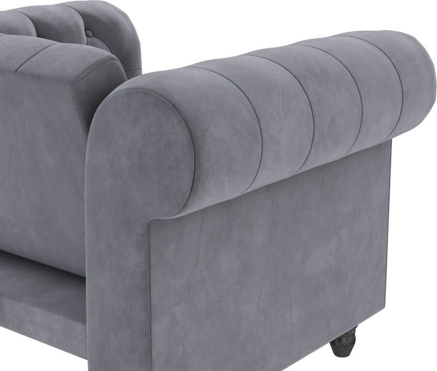 Dorel Home Chesterfield-fauteuil Felix met rugleuning 3-voudig verstelbaar benen massief hout zithoogte 46 cm - Foto 7