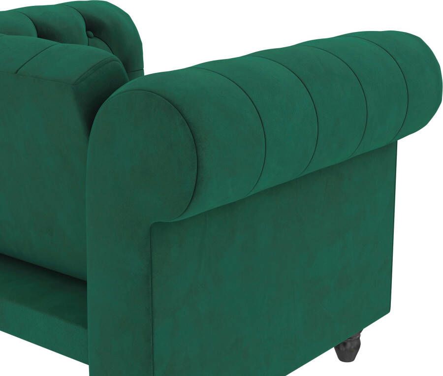Dorel Home Chesterfield-fauteuil Felix met rugleuning 3-voudig verstelbaar benen massief hout zithoogte 46 cm - Foto 6