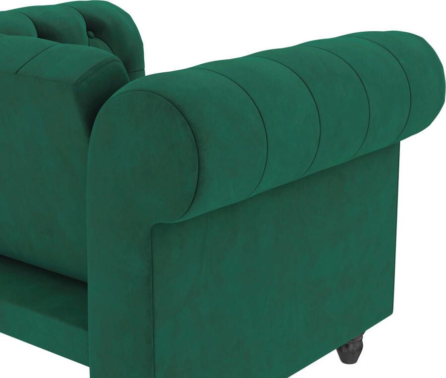 Dorel Home Chesterfield-fauteuil Felix met rugleuning 3-voudig verstelbaar benen massief hout zithoogte 46 cm - Foto 7