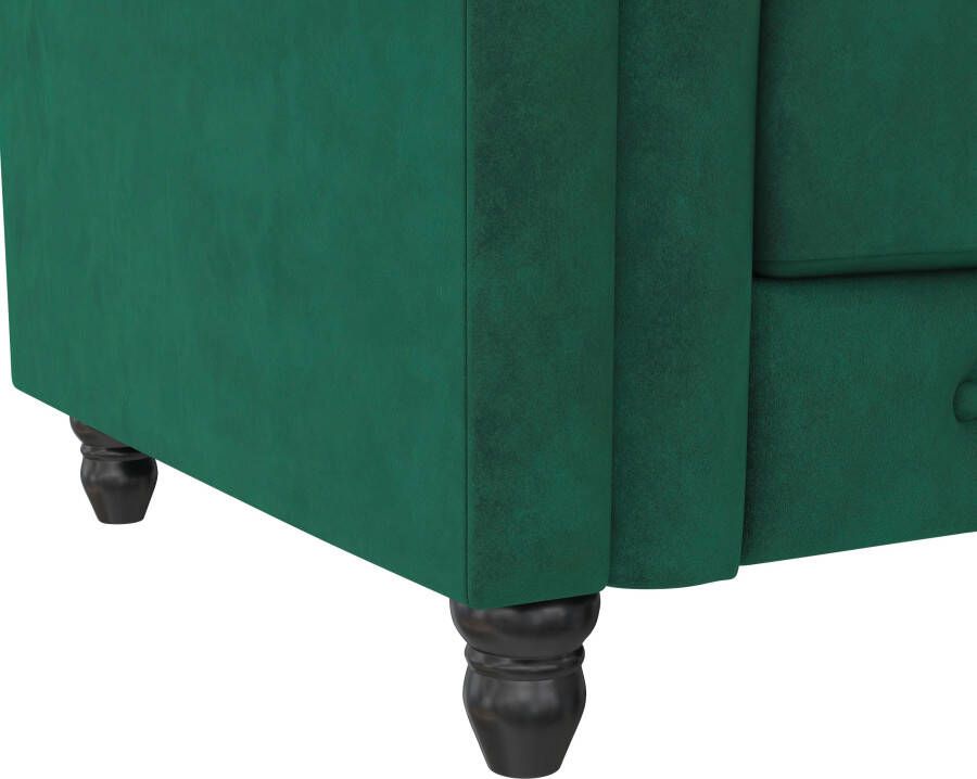 Dorel Home Chesterfield-fauteuil Felix met rugleuning 3-voudig verstelbaar benen massief hout zithoogte 46 cm - Foto 7