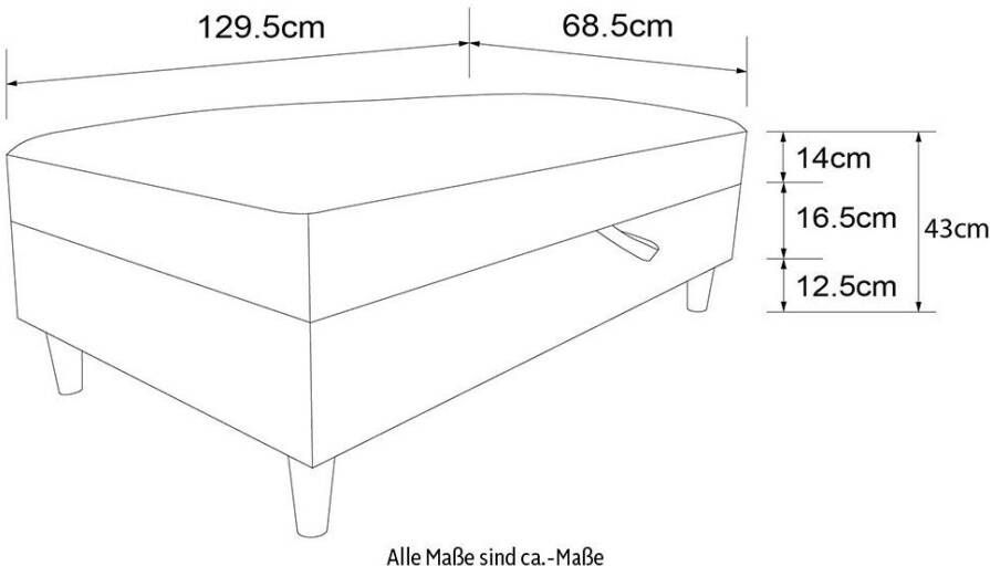 Dorel Home Hocker met bergruimte Hartford Hocker met bergruimte vrij plaatsbaar zithoogte 43 cm - Foto 11