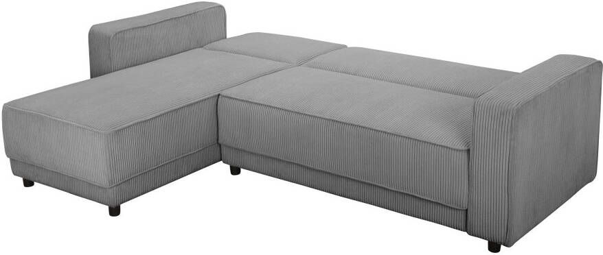 Dorel Home Hoekbank Allie slaapbank 230 cm met relaxfunctie in de rugleuning Slaapbank functie (108 194 5 cm) trendy ribfluweel of onderhoudsvriendelijk velours - Foto 5