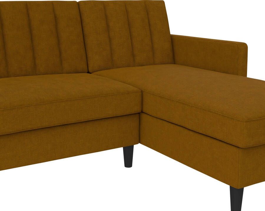 Dorel Home Hoekbank Celine L-vorm met bedfunctie en bergruimte. récamier aan beide kanten te monteren - Foto 6