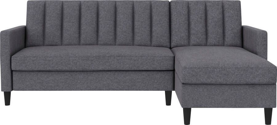 Dorel Home Hoekbank Celine L-vorm met bedfunctie en bergruimte. récamier aan beide kanten te monteren - Foto 14