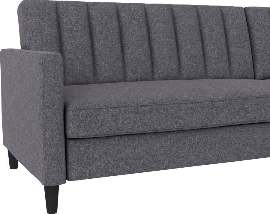 Dorel Home Hoekbank Celine L-vorm met bedfunctie en bergruimte. récamier aan beide kanten te monteren - Foto 7