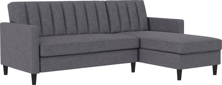 Dorel Home Hoekbank Celine L-vorm met bedfunctie en bergruimte. récamier aan beide kanten te monteren - Foto 17