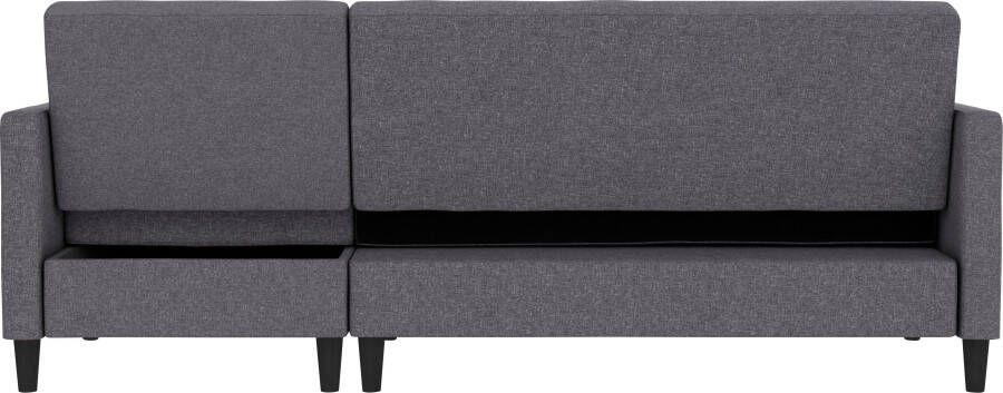 Dorel Home Hoekbank Celine L-vorm met bedfunctie en bergruimte. récamier aan beide kanten te monteren - Foto 16