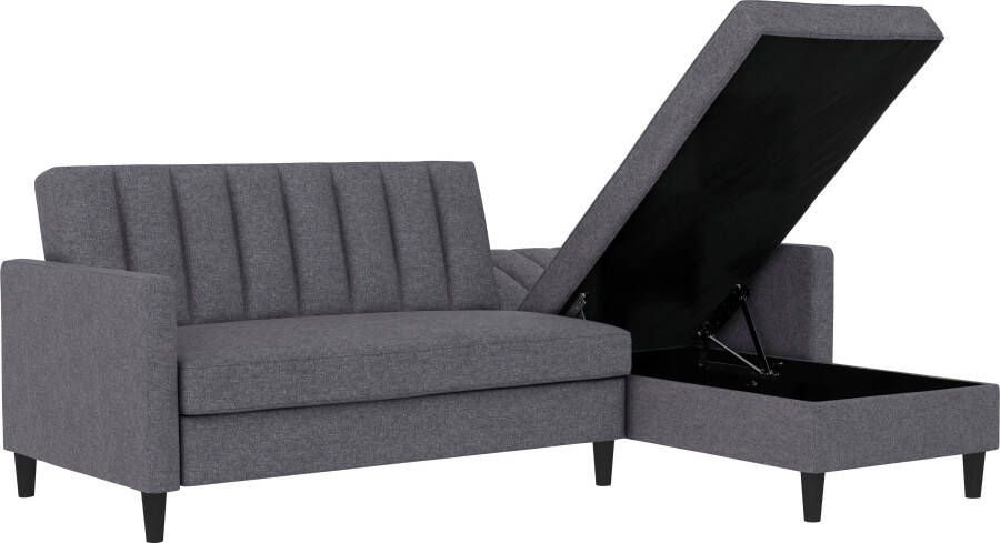 Dorel Home Hoekbank Celine L-vorm met bedfunctie en bergruimte. récamier aan beide kanten te monteren - Foto 12