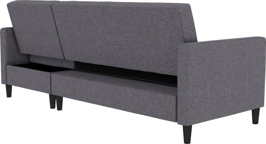 Dorel Home Hoekbank Celine L-vorm met bedfunctie en bergruimte. récamier aan beide kanten te monteren - Foto 13