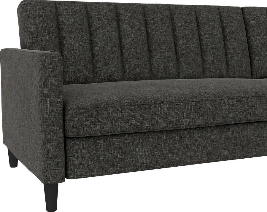 Dorel Home Hoekbank Celine L-vorm met bedfunctie en bergruimte. récamier aan beide kanten te monteren - Foto 7