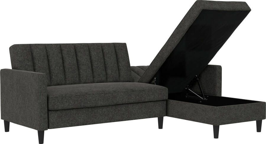 Dorel Home Hoekbank Celine L-vorm met bedfunctie en bergruimte. récamier aan beide kanten te monteren - Foto 12