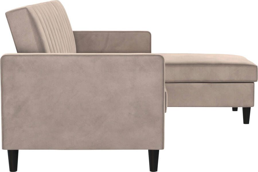 Dorel Home Hoekbank Celine L-vorm met bedfunctie en bergruimte. récamier aan beide kanten te monteren - Foto 9