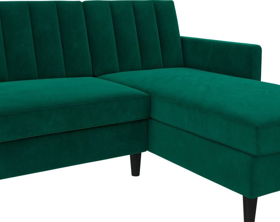 Dorel Home Hoekbank Celine L-vorm met bedfunctie en bergruimte. récamier aan beide kanten te monteren - Foto 6