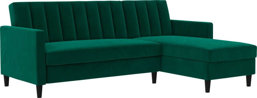 Dorel Home Hoekbank Celine L-vorm met bedfunctie en bergruimte. récamier aan beide kanten te monteren - Foto 16