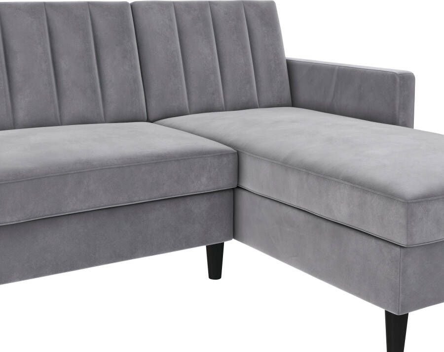 Dorel Home Hoekbank Celine L-vorm met bedfunctie en bergruimte. récamier aan beide kanten te monteren - Foto 5