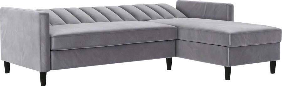 Dorel Home Hoekbank Celine L-vorm met bedfunctie en bergruimte. récamier aan beide kanten te monteren - Foto 18