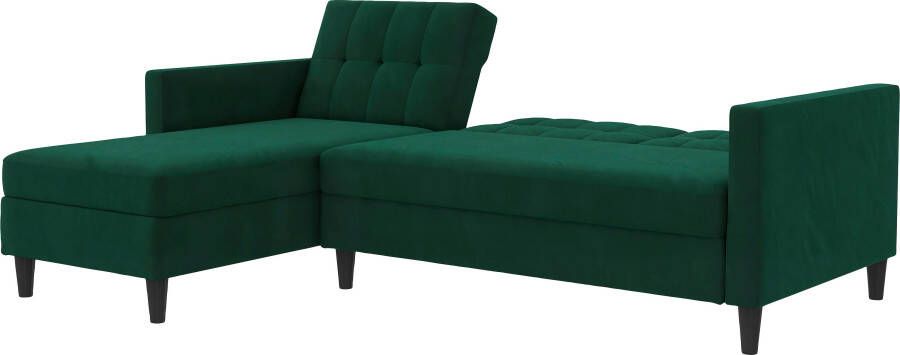 Dorel Home Hoekbank Hartford II met slaapfunctie en bergruimte récamier aan beide kanten te monteren - Foto 15