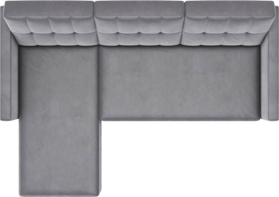 Dorel Home Hoekbank Hartford II met slaapfunctie en bergruimte récamier aan beide kanten te monteren - Foto 7