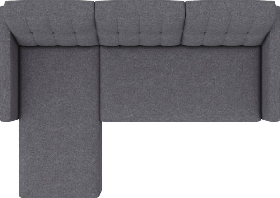 Dorel Home Hoekbank Hartford II met slaapfunctie en bergruimte récamier aan beide kanten te monteren - Foto 6