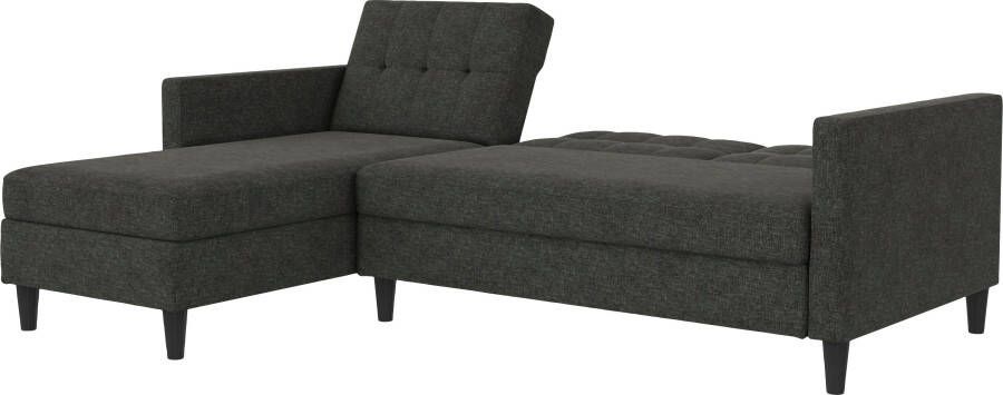 Dorel Home Hoekbank Hartford II met slaapfunctie en bergruimte récamier aan beide kanten te monteren - Foto 16