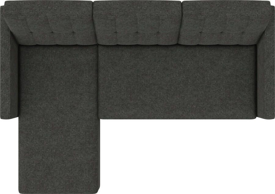 Dorel Home Hoekbank Hartford II met slaapfunctie en bergruimte récamier aan beide kanten te monteren - Foto 8