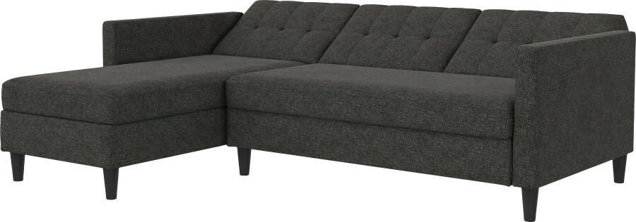 Dorel Home Hoekbank Hartford II met slaapfunctie en bergruimte récamier aan beide kanten te monteren - Foto 18