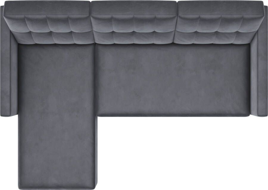 Dorel Home Hoekbank Hartford II met slaapfunctie en bergruimte récamier aan beide kanten te monteren - Foto 7