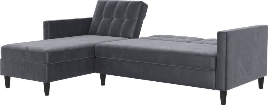 Dorel Home Hoekbank Hartford II met slaapfunctie en bergruimte récamier aan beide kanten te monteren - Foto 14