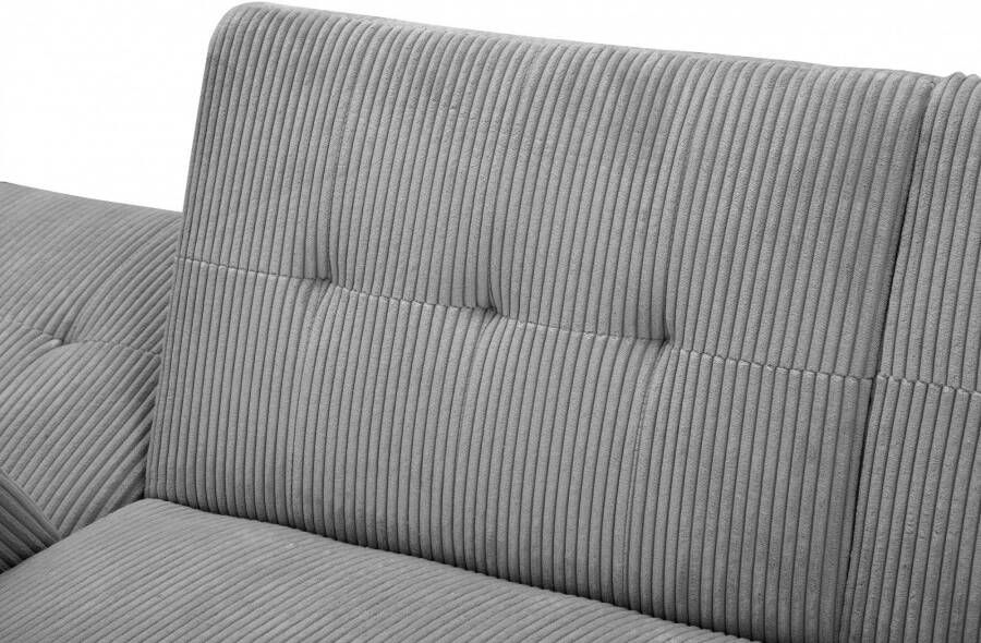 Dorel Home Hoekbank Hartford II met slaapfunctie en bergruimte récamier aan beide kanten te monteren - Foto 2