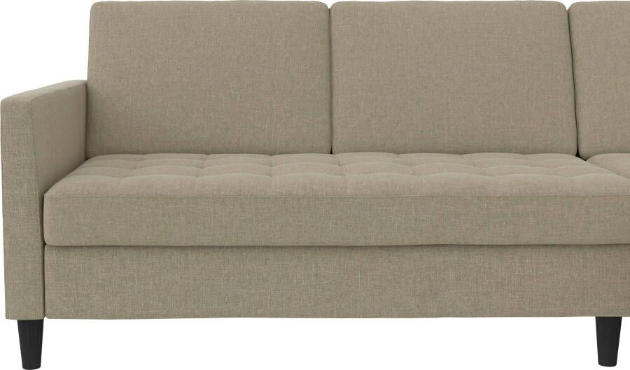 Dorel Home Hoekbank Presley L-vorm Hoekbank met bedfunctie en bergruimte verstelbare rugleuning - Foto 12