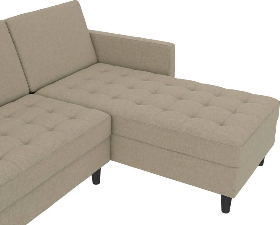 Dorel Home Hoekbank Presley L-vorm Hoekbank met bedfunctie en bergruimte verstelbare rugleuning - Foto 9