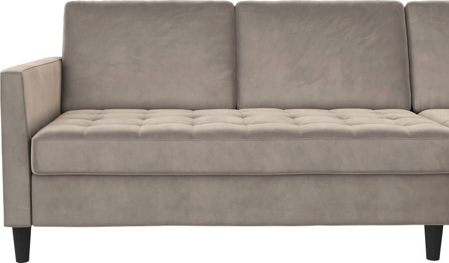 Dorel Home Hoekbank Presley L-vorm Hoekbank met bedfunctie en bergruimte verstelbare rugleuning - Foto 11