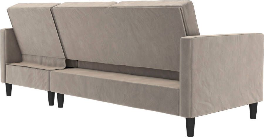 Dorel Home Hoekbank Presley L-vorm Hoekbank met bedfunctie en bergruimte verstelbare rugleuning - Foto 14