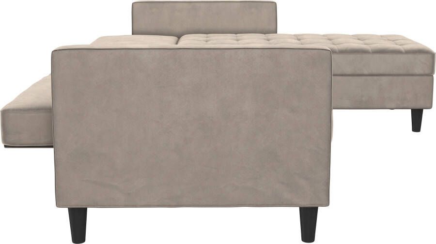 Dorel Home Hoekbank Presley L-vorm Hoekbank met bedfunctie en bergruimte verstelbare rugleuning - Foto 12