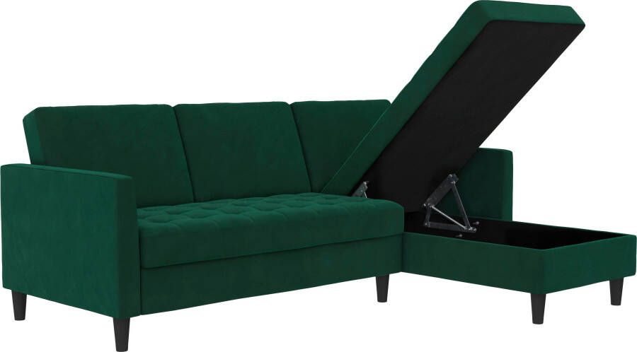 Dorel Home Hoekbank Presley L-vorm Hoekbank met bedfunctie en bergruimte verstelbare rugleuning - Foto 14