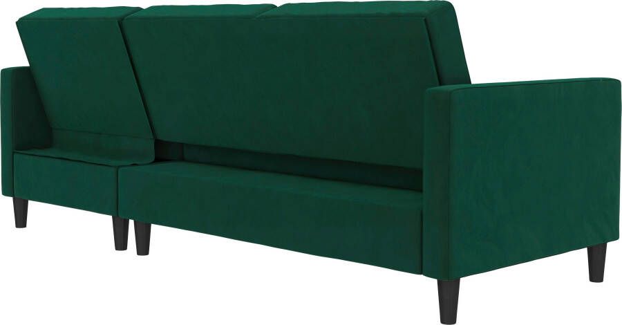 Dorel Home Hoekbank Presley L-vorm Hoekbank met bedfunctie en bergruimte verstelbare rugleuning - Foto 15