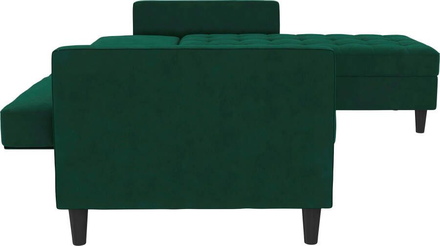 Dorel Home Hoekbank Presley L-vorm Hoekbank met bedfunctie en bergruimte verstelbare rugleuning - Foto 13