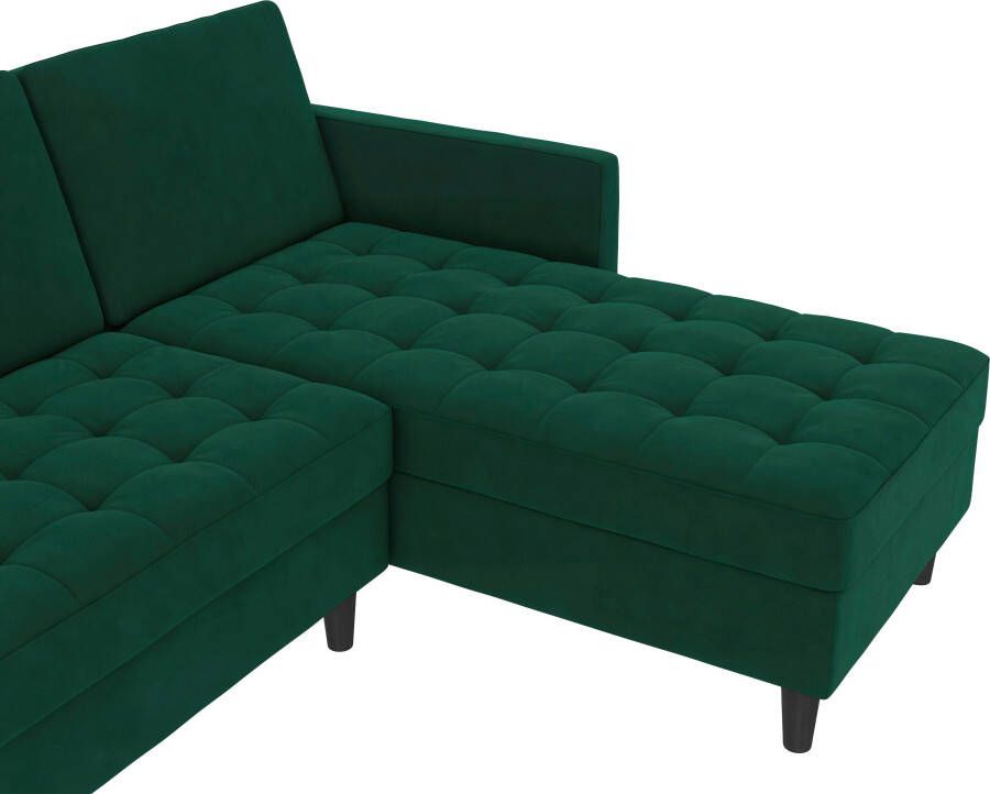 Dorel Home Hoekbank Presley L-vorm Hoekbank met bedfunctie en bergruimte verstelbare rugleuning - Foto 9