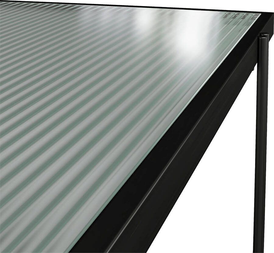 Dorel Home Ordnerrek Wainwright Bovenblad van glas breedte 79 5 cm hoogte 117 cm metalen stelling (1 stuk) - Foto 3