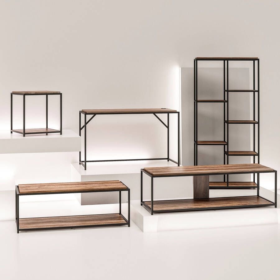 Dorel Home Salontafel Quincy Salontafel zwevende tafelblad-look breedte 52 cm hoogte 46 cm (1 stuk) - Foto 2