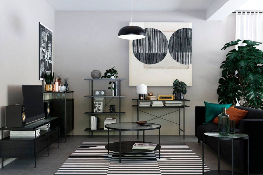 Dorel Home Salontafel Wainwright met tafelblad van glas plank breedte 81 5 cm hoogte 45 cm (1 stuk) - Foto 7