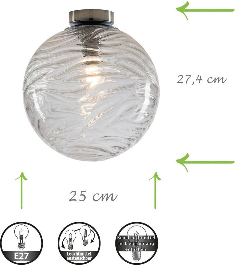 ECO-LIGHT Hanglamp Nereide hoogwaardig glas (1 stuk) - Foto 3