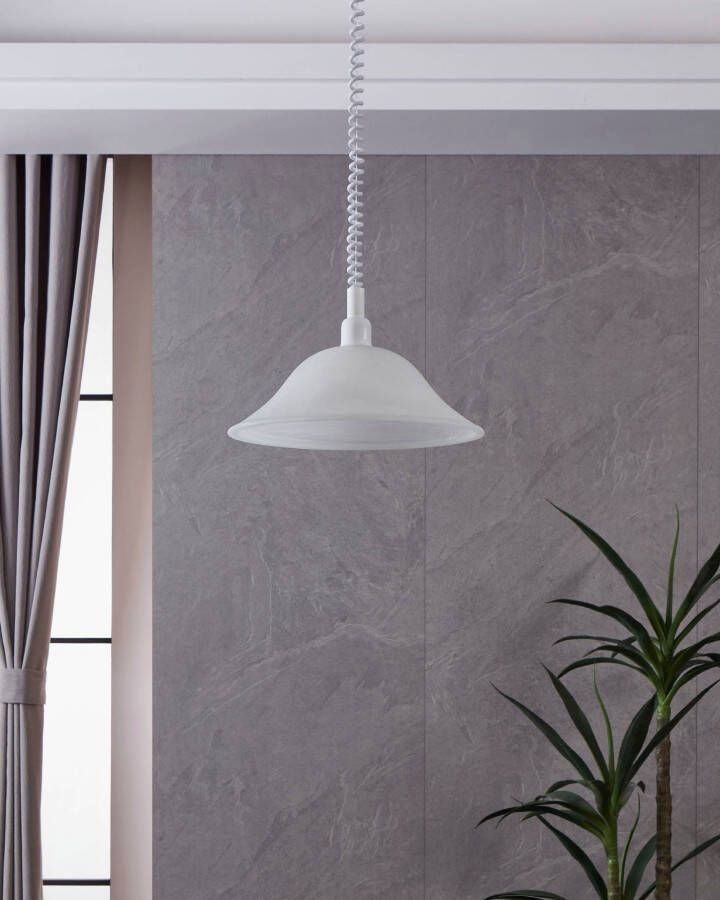 EGLO Hanglamp ALESSANDRA Hanglamp spiraalsnoer in hoogte verstelbaar keukenlamp E27 Ø 38 cm (1 stuk) - Foto 4