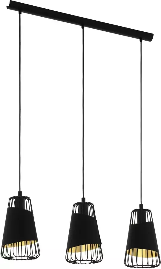 EGLO Hanglamp AUSTELL zwart l 76 5 x h 110 x b 16 5 cm eettafel keuken - Foto 3
