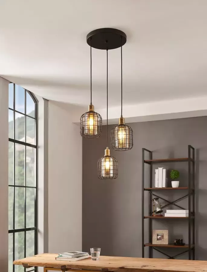 EGLO Â ChisleÂ HanglampÂ -Â E27Â -Â Ã˜Â 42 5Â cmÂ -Â Zwart Amber Leen Bakker - Foto 2