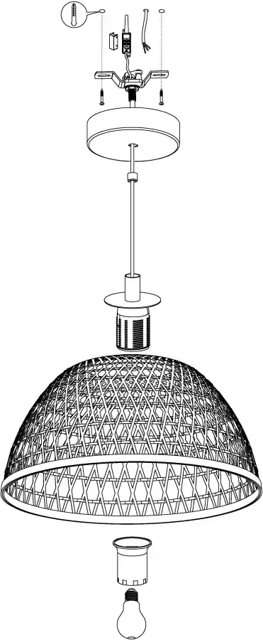 EGLO Hanglamp CLAVERDON Hanglicht hanglamp
