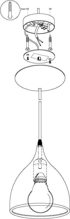 EGLO  Coretto - Hanglamp - 1 Lichts - Ø170mm. - Koperkleurig - Foto 4