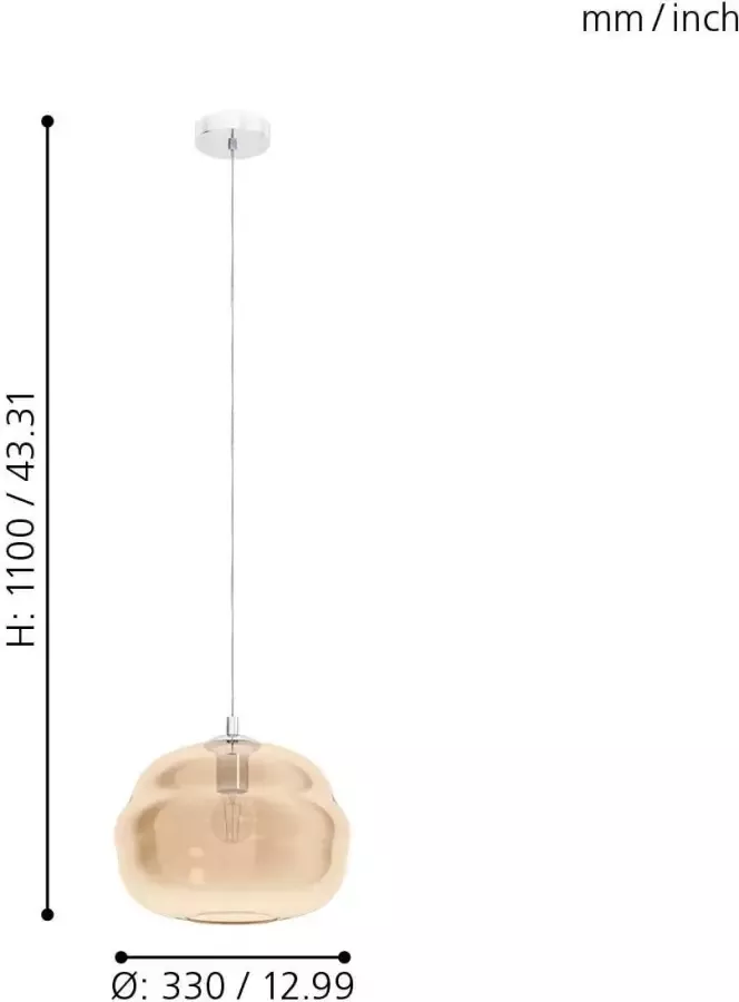EGLO Hanglamp DOGATO Hanglamp dimbaar Smart Home kleurwisseling