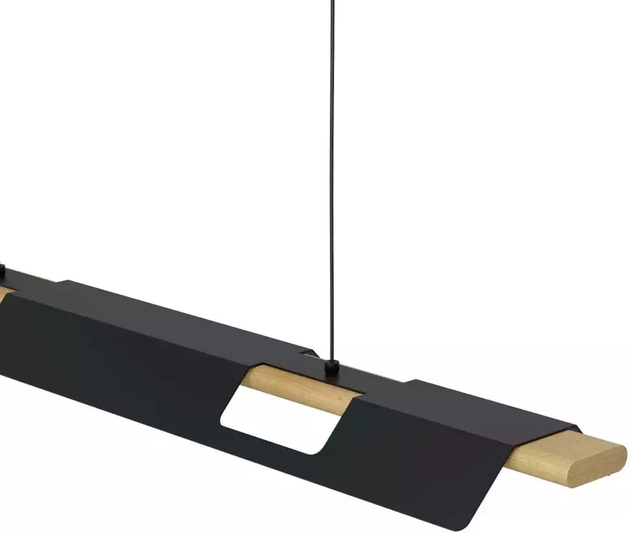 EGLO  Ermua Hanglamp - LED - 100 cm - Zwart Bruin Wit - Dimbaar - Foto 2