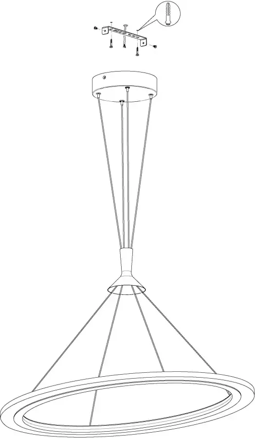 EGLO Hanglamp HORNITOS-C Hanglamp CONNECT bediening via app + afstandsbediening (1 stuk) - Foto 8